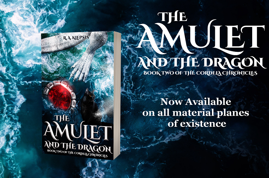 The Amulet and the Dragon. Now available on all material planes of existence.